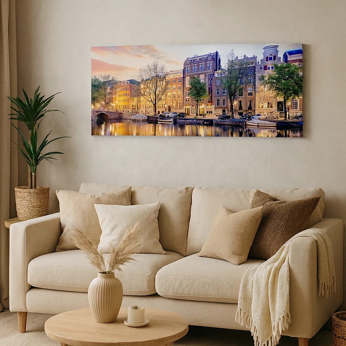 Impression sur toile - Image sur toile - Beauté hollandaise sobre et sereine - 30x30 cm