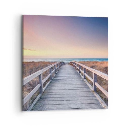 Impression sur toile - Image sur toile - Aurore baltique du soir - 70x70 cm