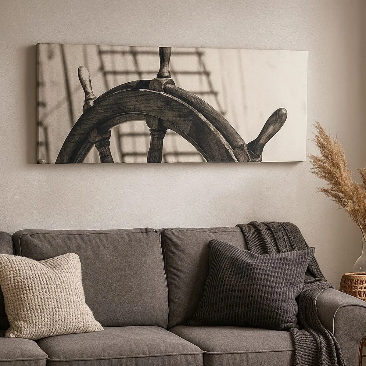 Impression sur toile - Image sur toile - Histoires de mer - 100x40 cm