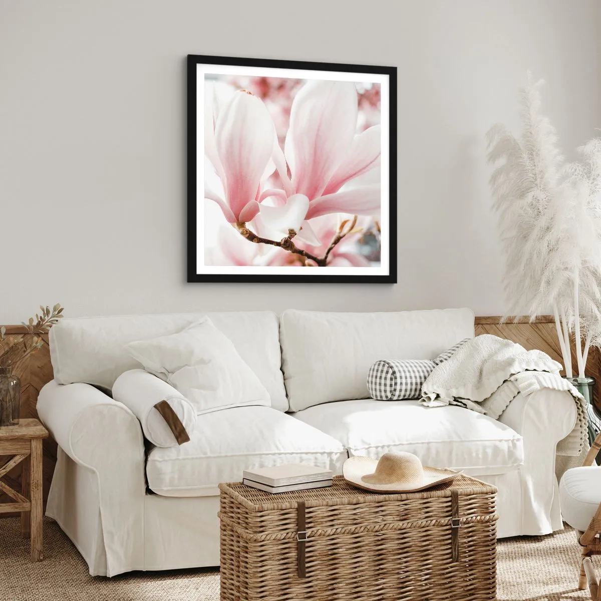 Affiche dans un cadre noir - Poster - Abondance de tendresse - 30x30 cm