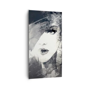 Impression sur toile - Image sur toile - Derrière un voile gris - 65x120 cm
