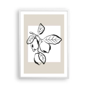 Affiche dans un cadre blanc - Poster - Où mûrit le citron… - 50x70 cm