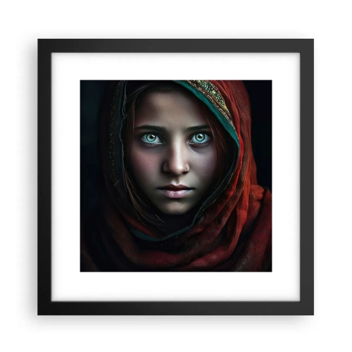 Affiche dans un cadre noir - Poster - Princesse orientale - 30x30 cm