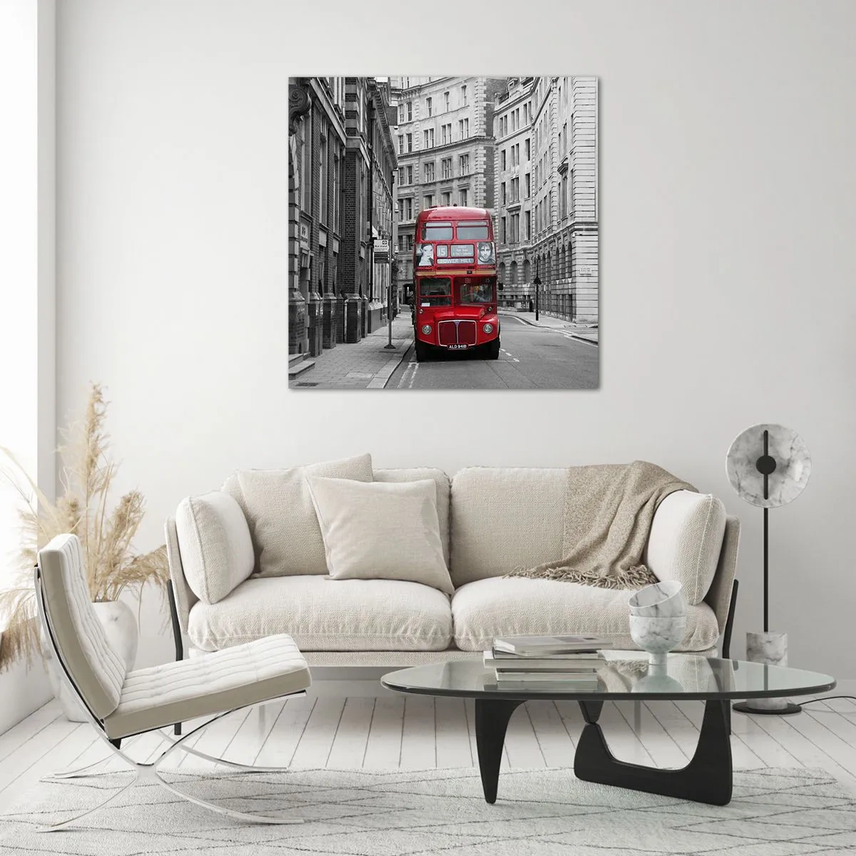 Impression sur verre - Image sur verre - La vie de tous les jours ne doit pas être grise - 70x70 cm