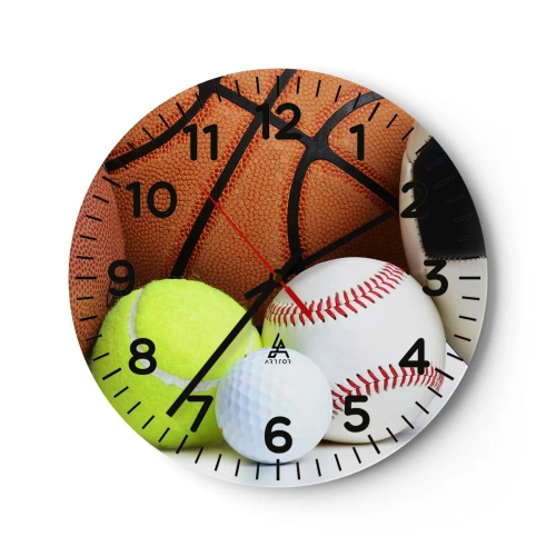 Horloge murale - Pendule murale - Le football nous connecte ! - 40x40 cm