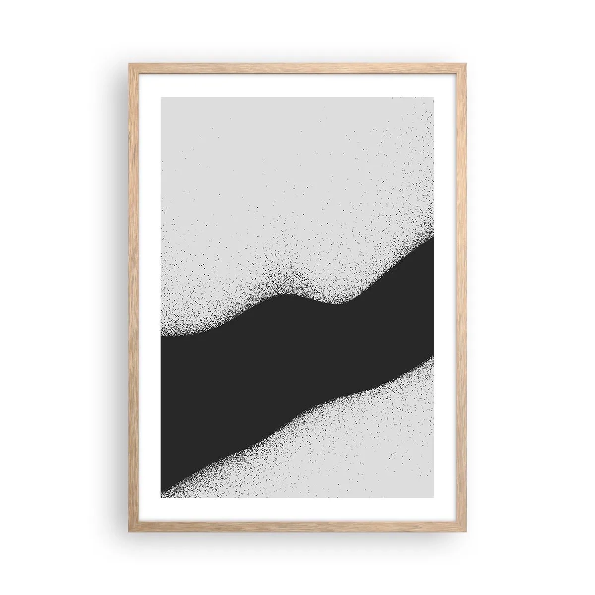 Affiche dans un chêne clair - Poster - Équilibre fluide - 50x70 cm