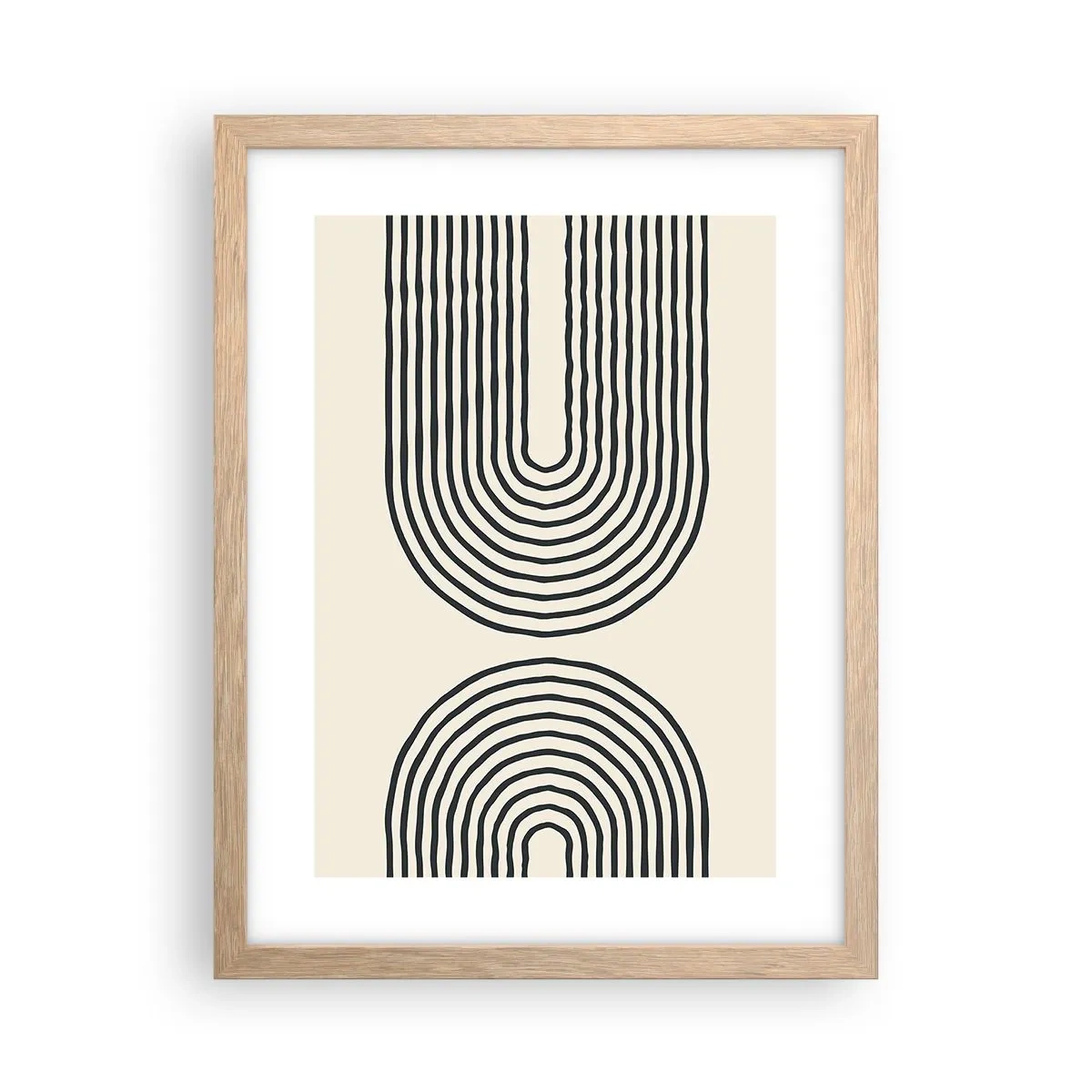 Affiche dans un chêne clair - Poster - Dans un instant... - 30x40 cm