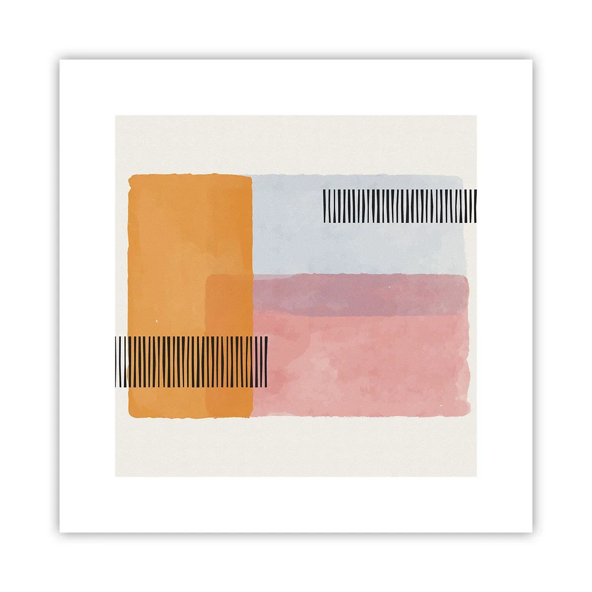 Affiche - Poster - D'un coin à l'autre - 30x30 cm