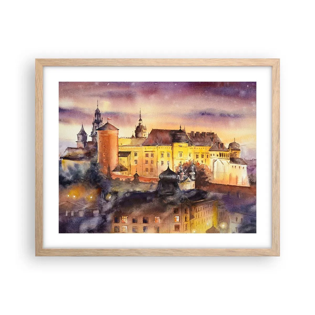 Affiche dans un chêne clair - Poster - Histoire et conte de fées - 50x40 cm