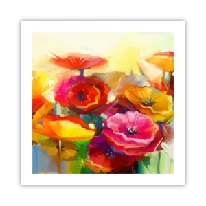 Affiche - Poster - Pas seulement rouge - 50x50 cm