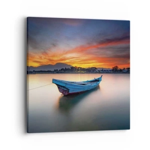 Impression sur toile - Image sur toile - Une bonne nuit arrive - 40x40 cm