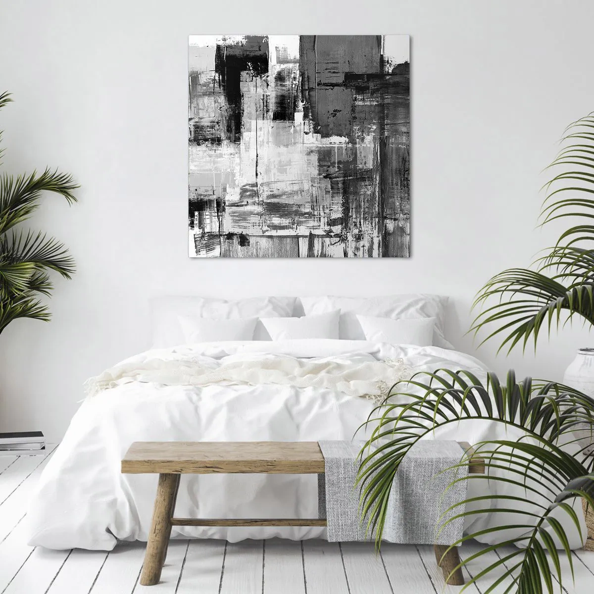 Impression sur toile - Image sur toile - Le gris est beau - 60x60 cm