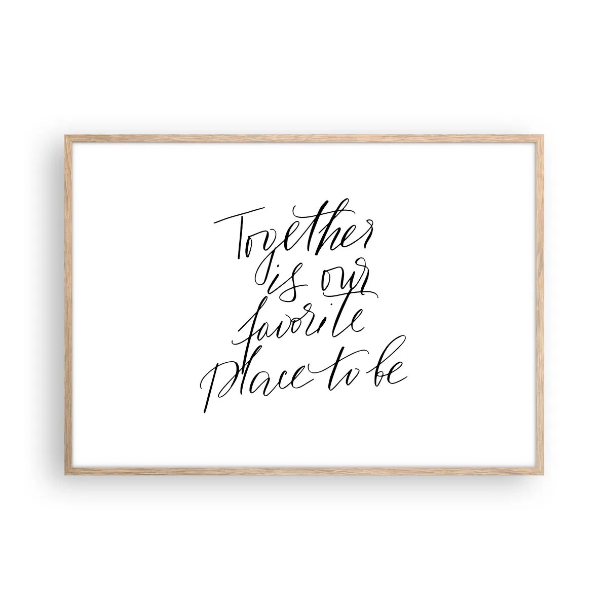 Affiche dans un chêne clair - Poster - Vous aussi vous le sentez? - 100x70 cm