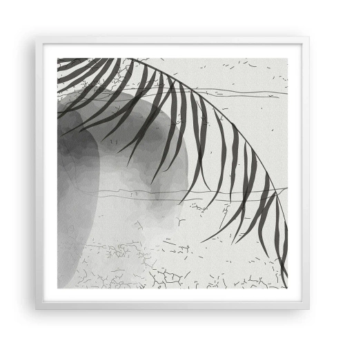 Affiche dans un cadre blanc - Poster - L'exotisme subtil de la nature - 60x60 cm