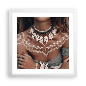 Affiche dans un cadre blanc - Poster - Talismans, rituels de la féminité - 40x40 cm