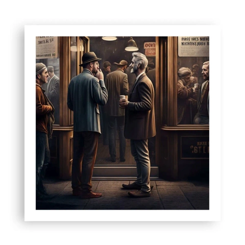 Affiche - Poster - Bon moment de la journée - 60x60 cm