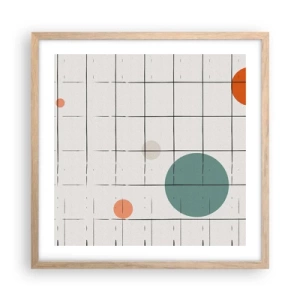 Affiche dans un chêne clair - Poster - Piégé. Nous ou eux ? - 50x50 cm