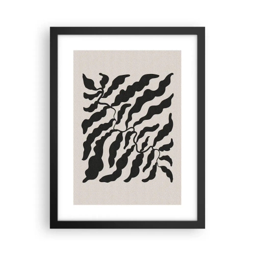 Affiche dans un cadre noir - Poster - La nature du carré - 30x40 cm