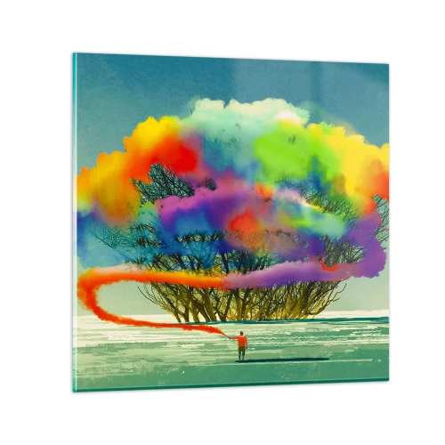 Impression sur verre - Image sur verre - Donner vie à ce monde - 40x40 cm