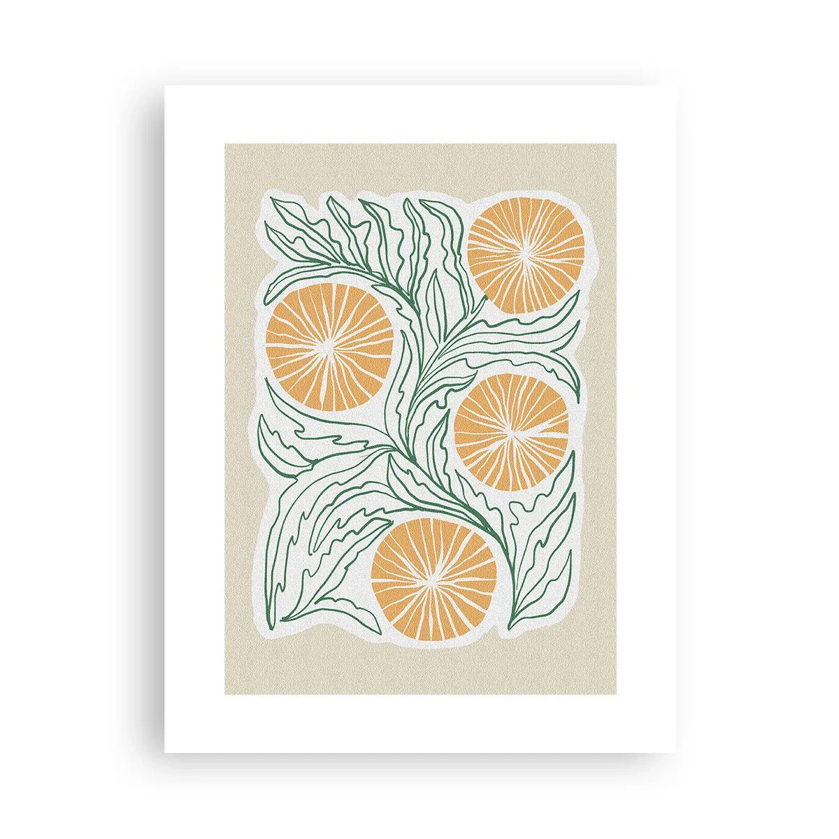 Affiche - Poster - Ethnique avec une pointe d'abstraction - 30x40 cm