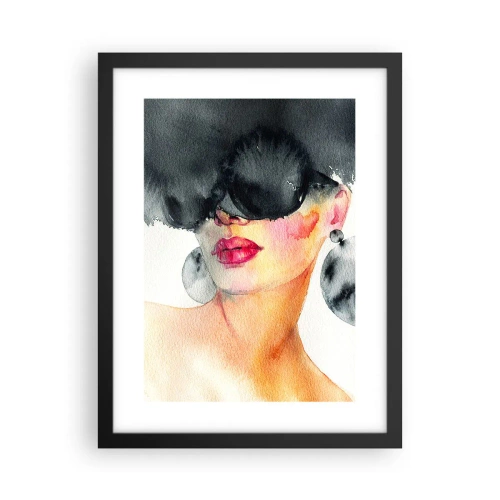Affiche dans un cadre noir - Poster - Secret de l'élégance - 30x40 cm