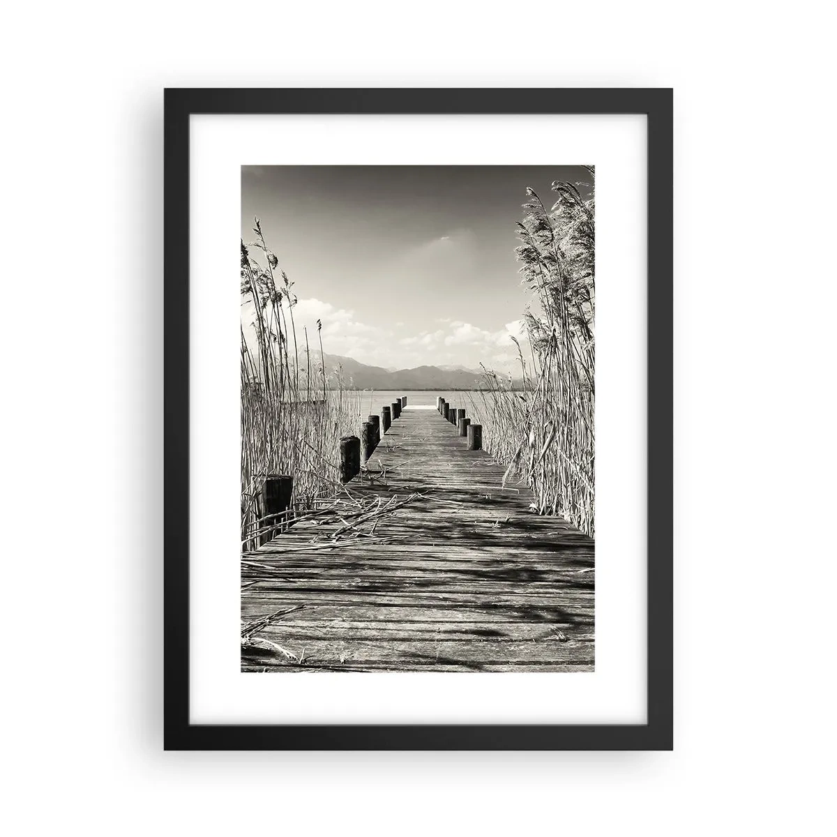 Affiche dans un cadre noir - Poster - Dans le calme de l'herbe - 30x40 cm