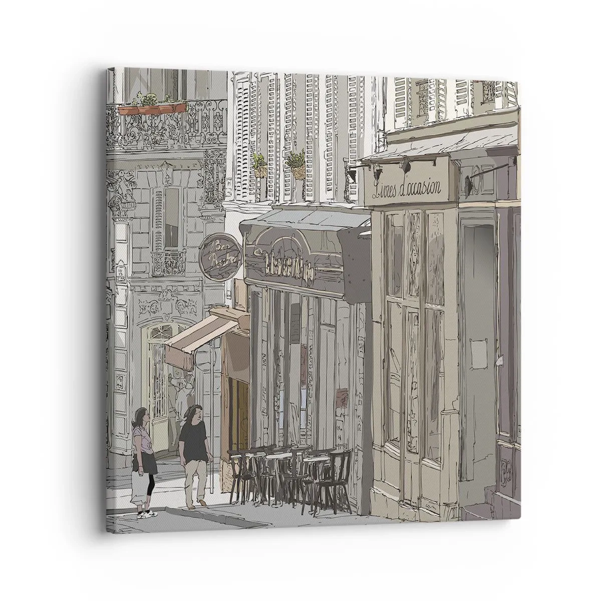 Impression sur toile - Image sur toile - Joie de la ville - 30x30 cm