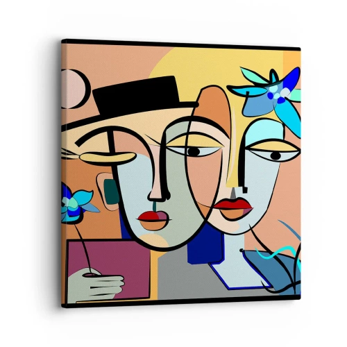 Impression sur toile - Image sur toile - Le Rendez-vous de Picasso - 30x30 cm
