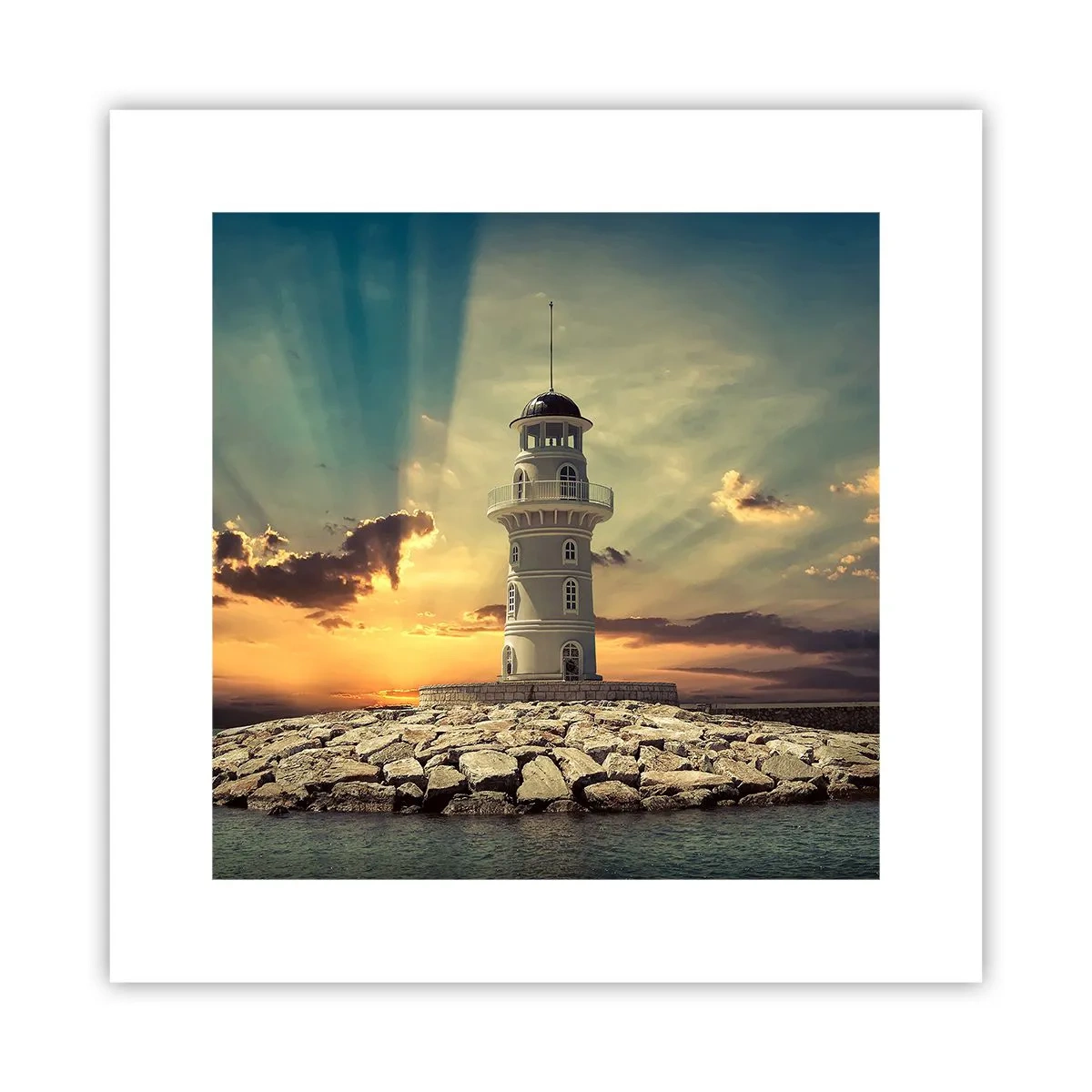 Affiche - Poster - Lumière - Bonté - Beauté - 30x30 cm