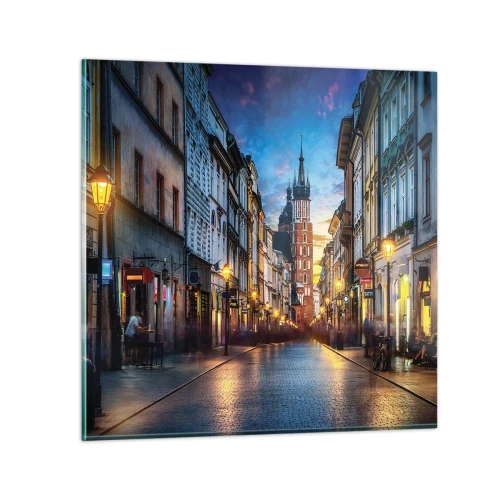 Impression sur verre - Image sur verre - La magie de Cracovie - 30x30 cm