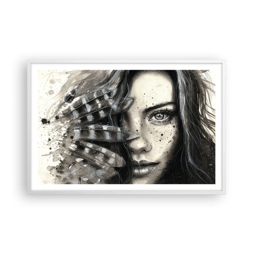 Affiche dans un cadre blanc - Poster - Beauté sauvage - 91x61 cm