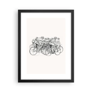 Affiche dans un cadre noir - Poster - Ensemble en équipe - 30x40 cm