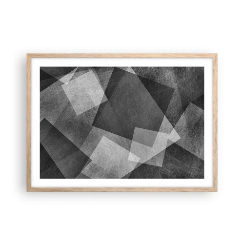 Affiche dans un chêne clair - Poster - Le symbole éternel de durabilité et d'ordre - 70x50 cm