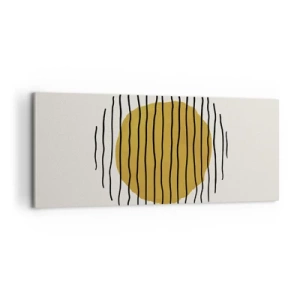 Impression sur toile - Image sur toile - Abstraction tremblante de chaleur - 100x40 cm