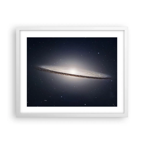 Affiche dans un cadre blanc - Poster - Il y a bien longtemps, dans une galaxie très lointaine… - 50x40 cm