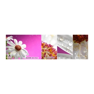 Échantillon de Papier Peint Autocollant Deluxe Sticker - Modeste dans sa beauté - Fleur, Nature, Jardin - 100x30 cm
