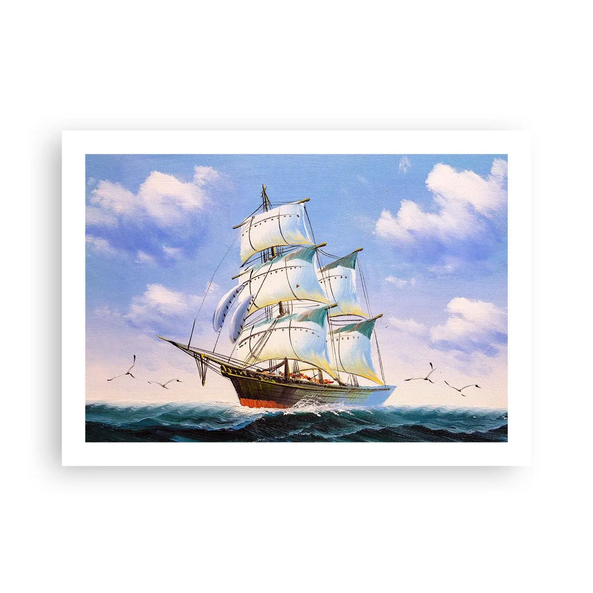 Affiche - Poster - Fièrement avec le vent - 70x50 cm