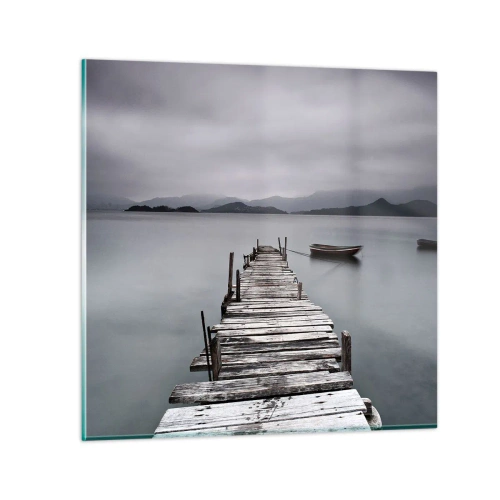 Impression sur verre - Image sur verre - Tu peux partir demain - 70x70 cm