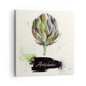 Impression sur toile - Image sur toile - Vive les légumes! - 60x60 cm