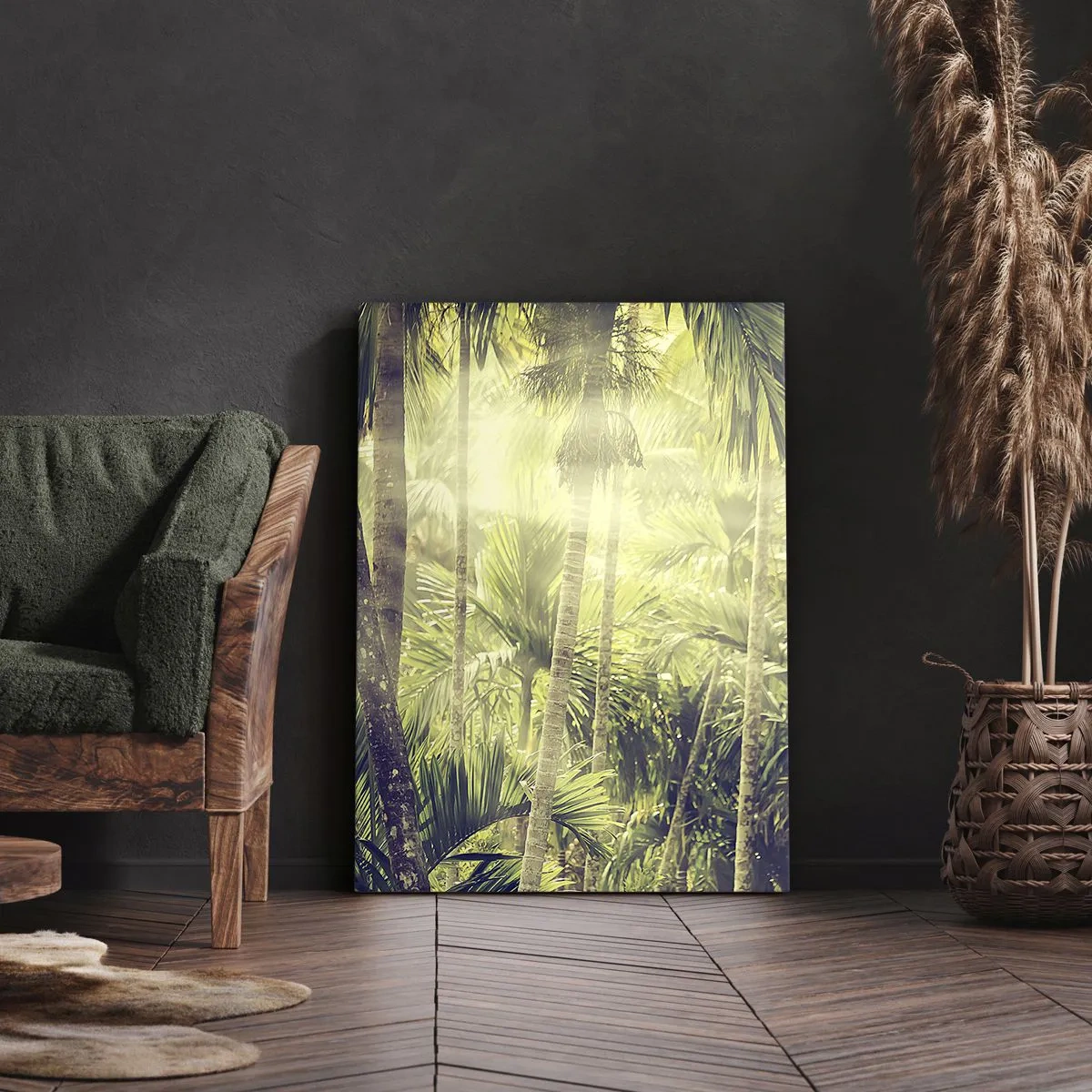 Impression sur toile - Image sur toile - Nature enflammée - 45x80 cm