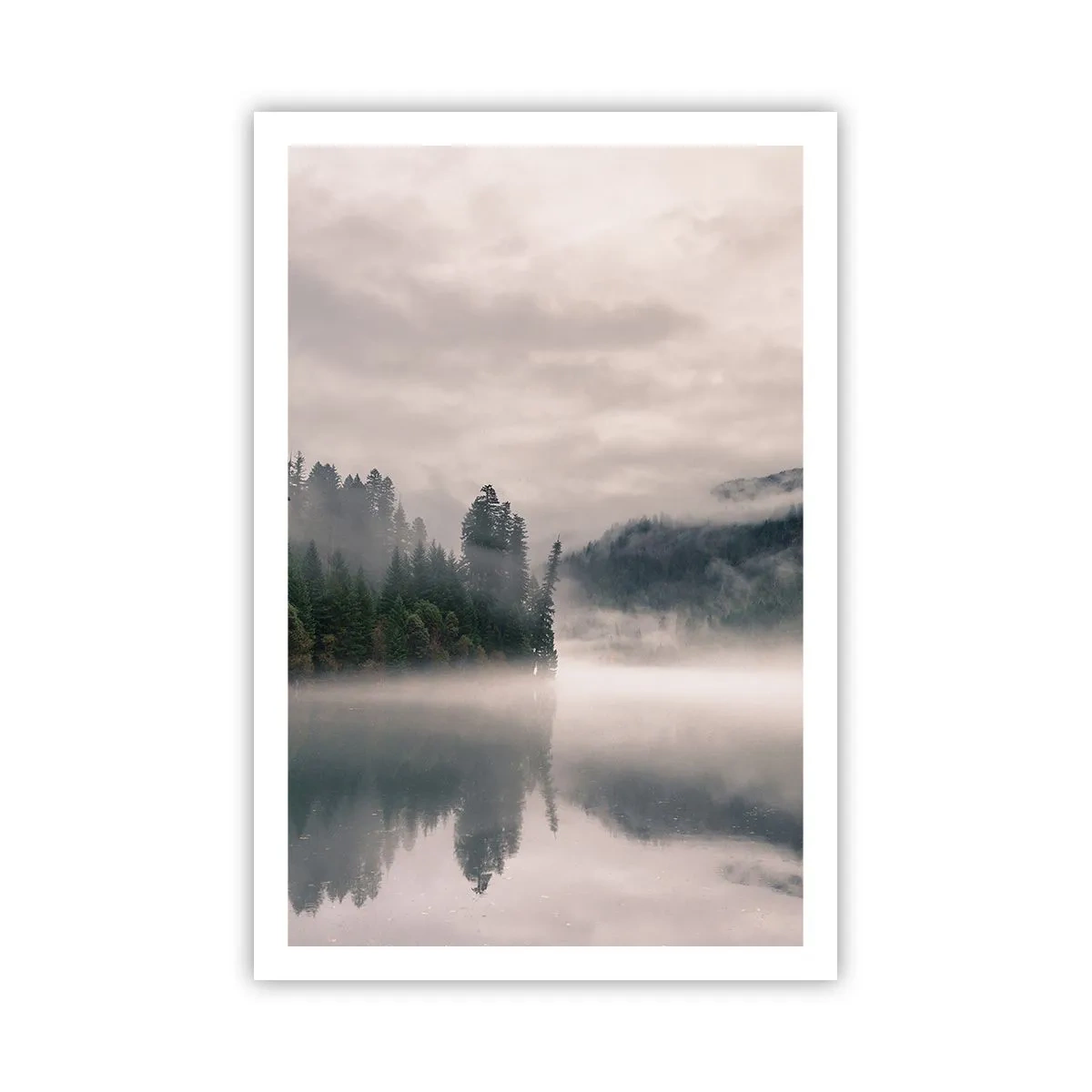 Affiche - Poster - Reflet dans le brouillard - 61x91 cm