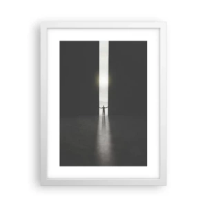 Affiche dans un cadre blanc - Poster - Étape vers un avenir radieux - 30x40 cm
