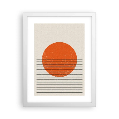 Affiche dans un cadre blanc - Poster - Toujours le soleil - 30x40 cm