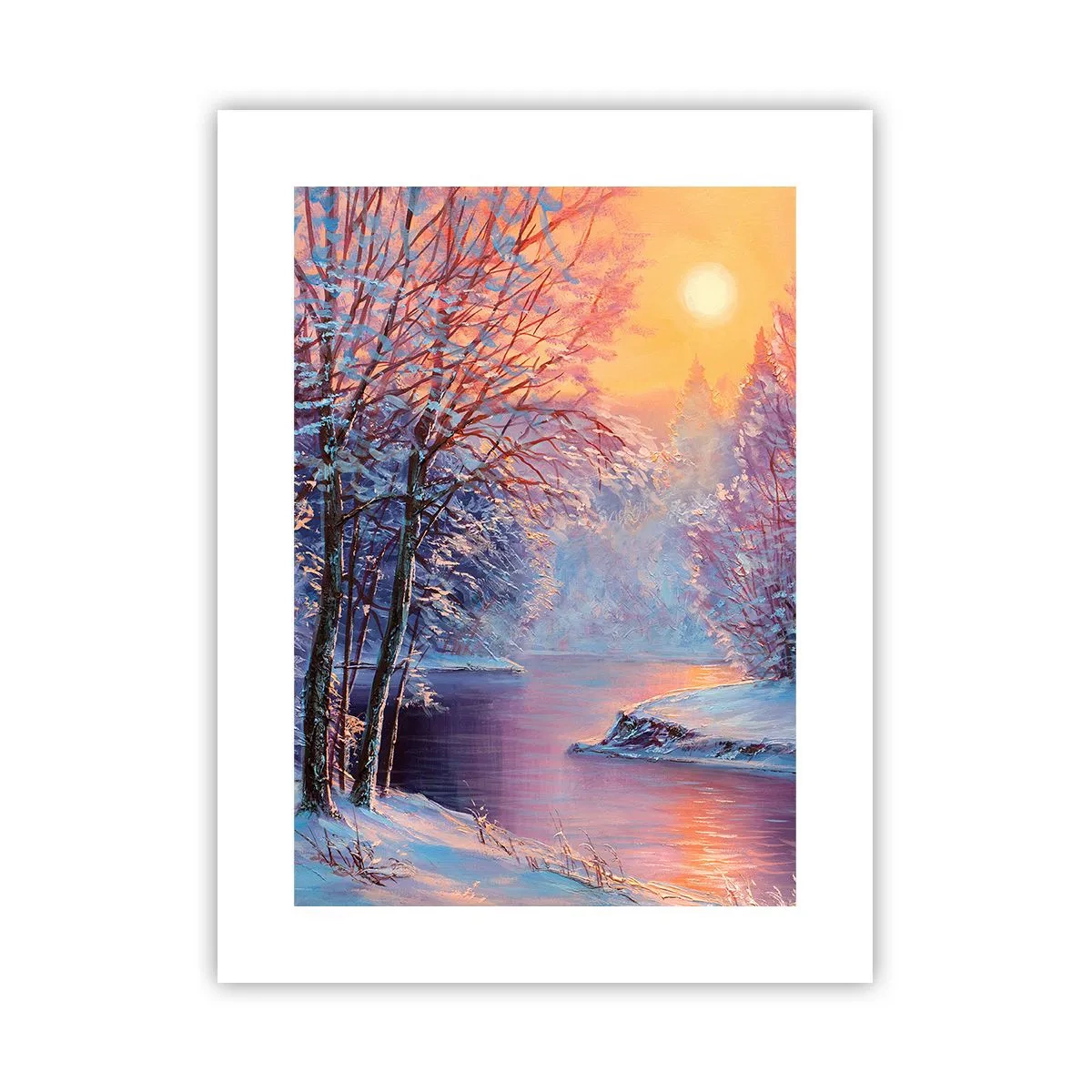 Affiche - Poster - Couleurs d'hiver - 30x40 cm
