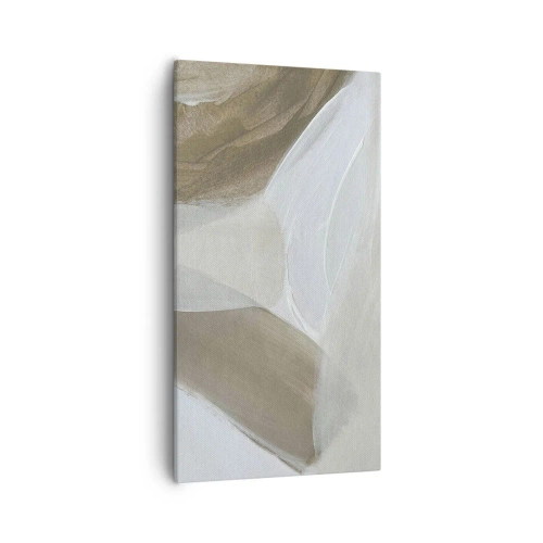 Impression sur toile - Image sur toile - Une vague de blanc - 55x100 cm