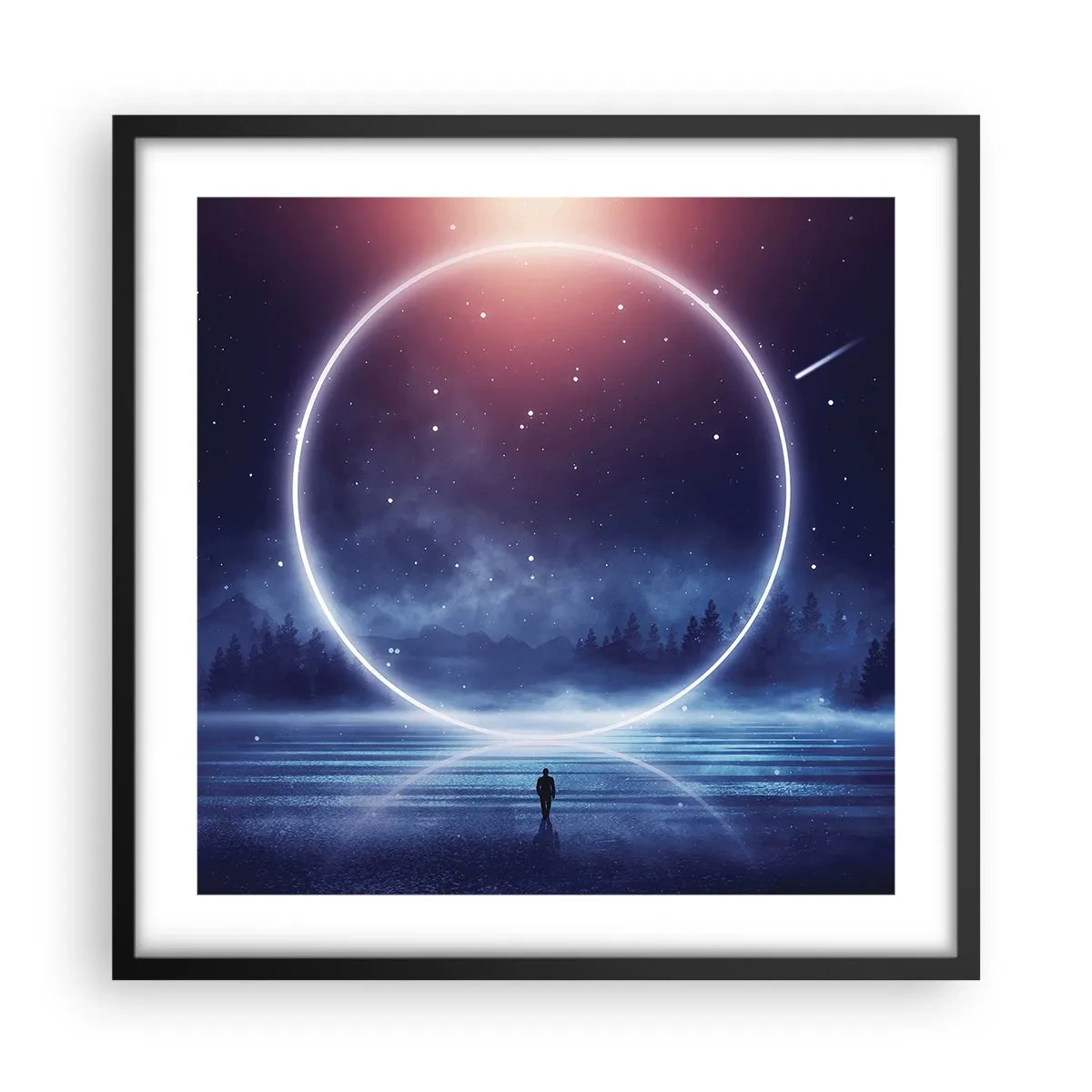 Affiche dans un cadre noir - Poster - Ils sont déjà là... - 50x50 cm