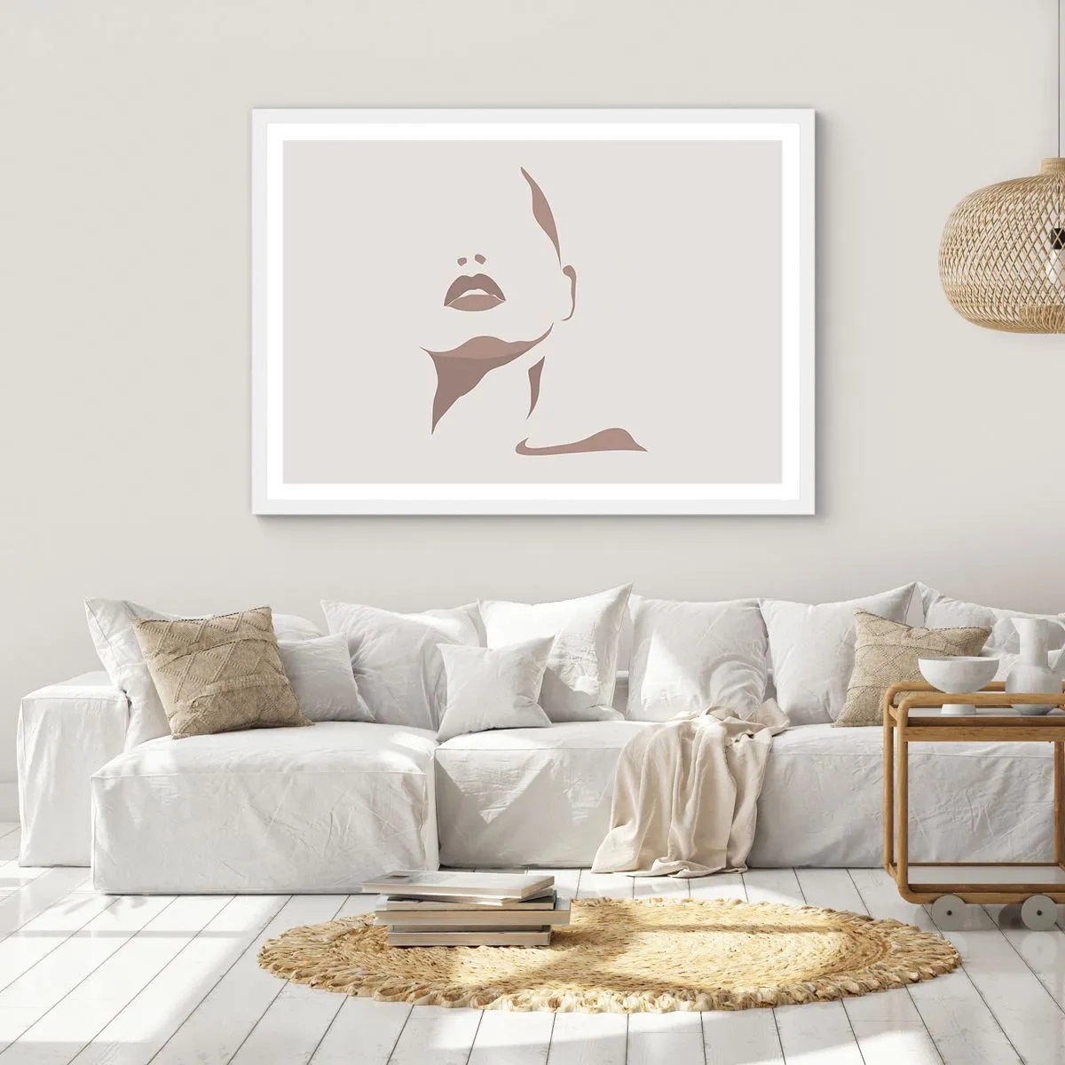 Affiche dans un cadre blanc - Poster - Fait de lumière et d'ombre - 40x30 cm