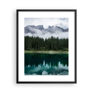 Affiche dans un cadre noir - Poster - Chut, chut, ne réveillons pas l'eau qui dort - 40x50 cm