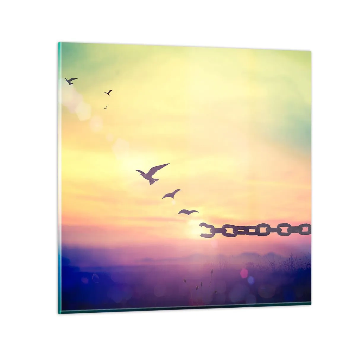 Impression sur verre - Image sur verre - La victoire de la liberté - 60x60 cm