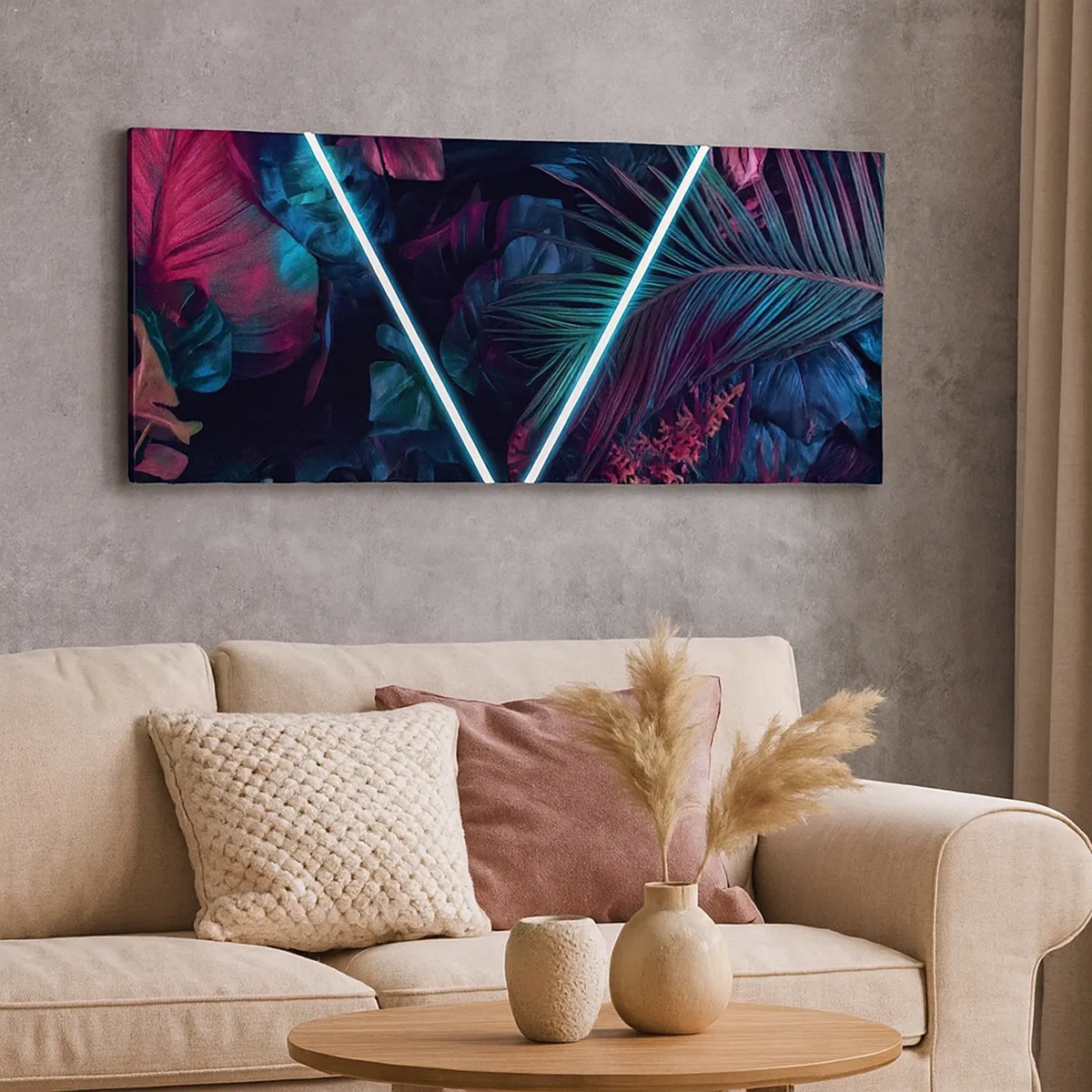 Impression sur toile - Image sur toile - Jardin de style disco - 30x30 cm